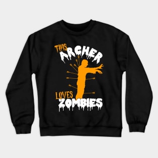 This Archer Loves Zombies - Archer Costume Halloween graphic Crewneck Sweatshirt